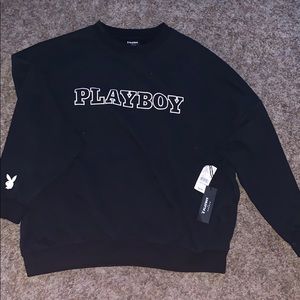 blue playboy crewneck